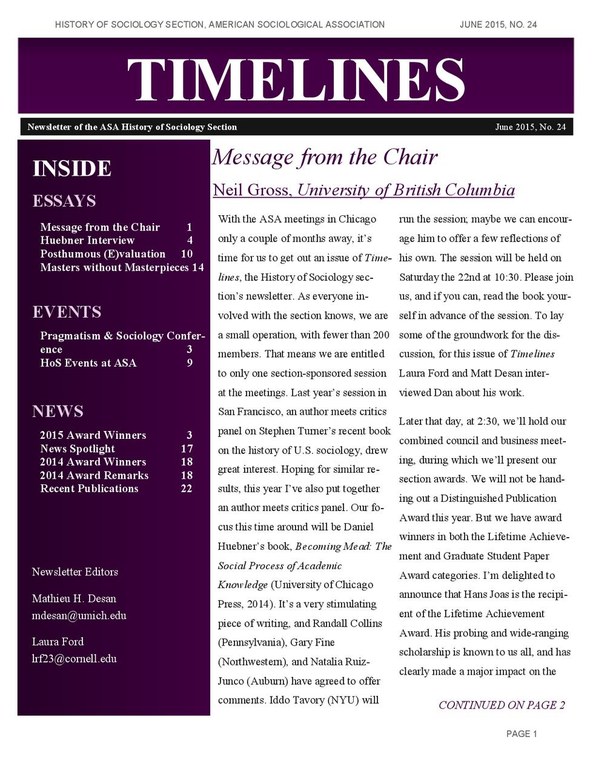 Hamann. 2015. Posthumous -E-valuation. Research Biographies in US Sociology- as Reflected in Academic Obituaries.pdf Hamann. 2015. Posthumous -E-valuation. Research Biographies in US Sociology- as Reflected in Academic Obituaries.pdf