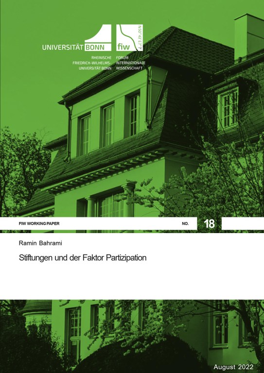 Working Paper Nr. 18 Working Paper Nr. 18