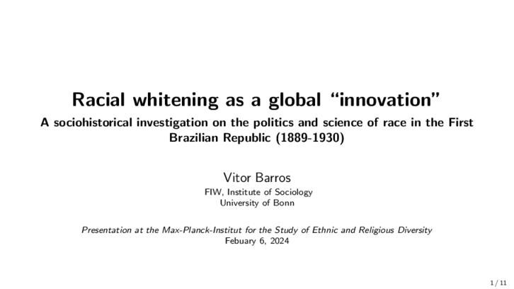 Racial Whitening as  a global innovation