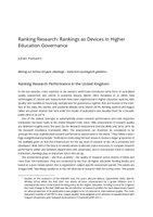 Hamann. 2017. Ranking Research. Rankings as Devices in Higher Education Governance_PROOFS.pdf