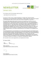 FIW Newsletter Oktober 2025