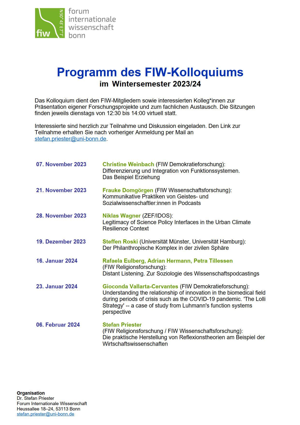 FIW Kolloquium WS23/24